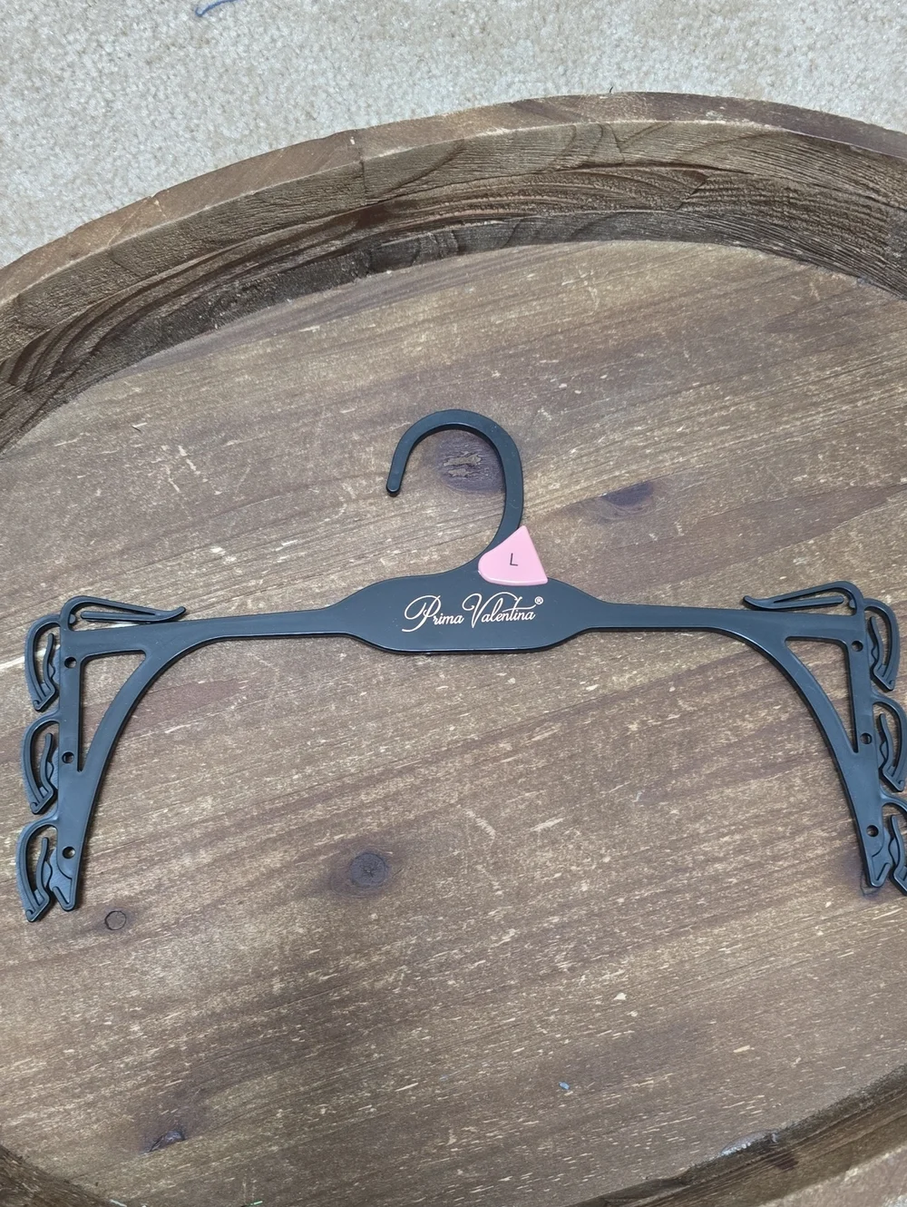 Set of Hangers in Black & Clear - Tray Not Included